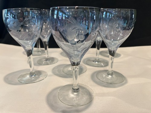 Crystal colonial blue floral - crystal,
