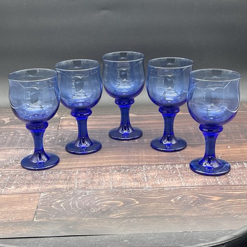 Vtg libbey cobalt blue - libbey,