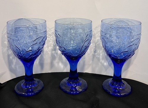 Libbey blue footed pedestal - blue,